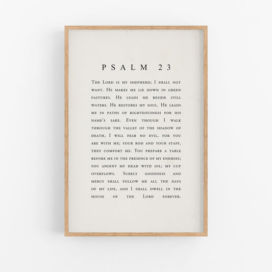 The 23rd Psalm