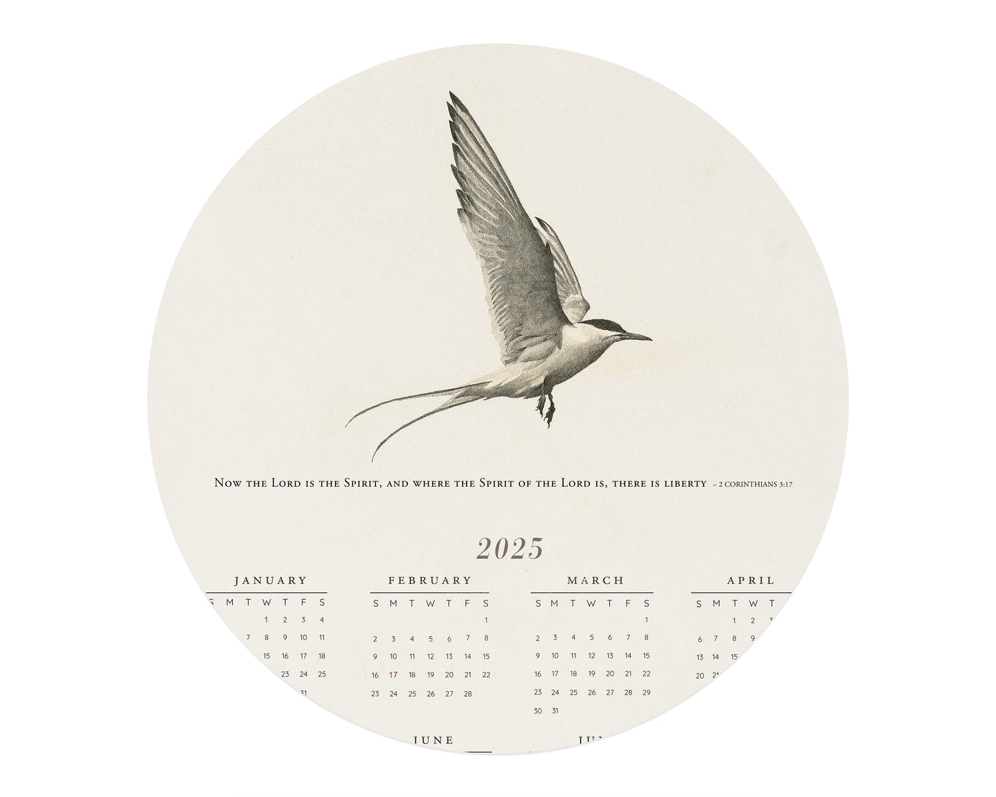 2025 "Liberty" Oversized Wall Calendar