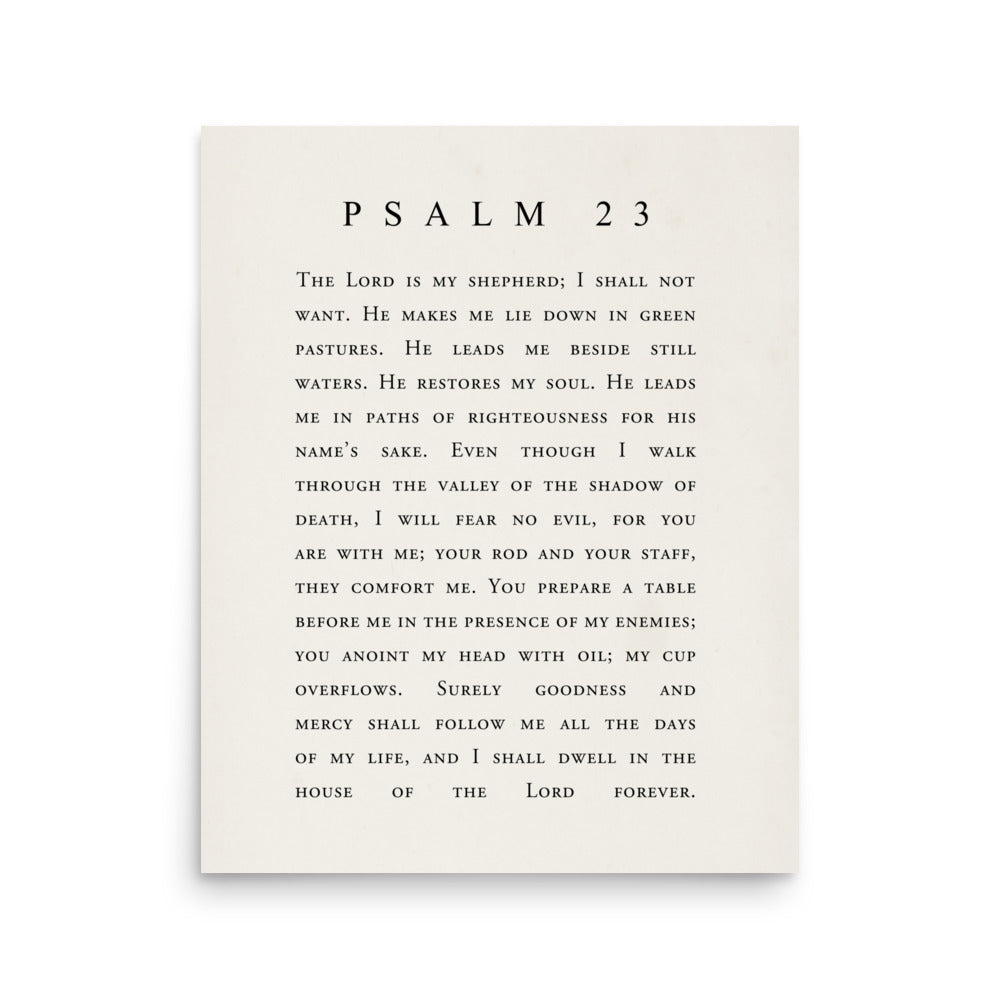 The 23rd Psalm