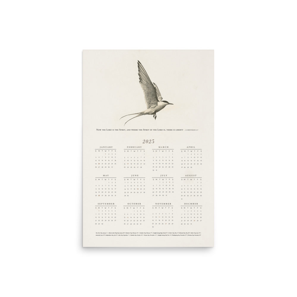 2025 "Liberty" Oversized Wall Calendar