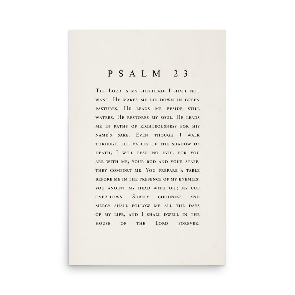 The 23rd Psalm