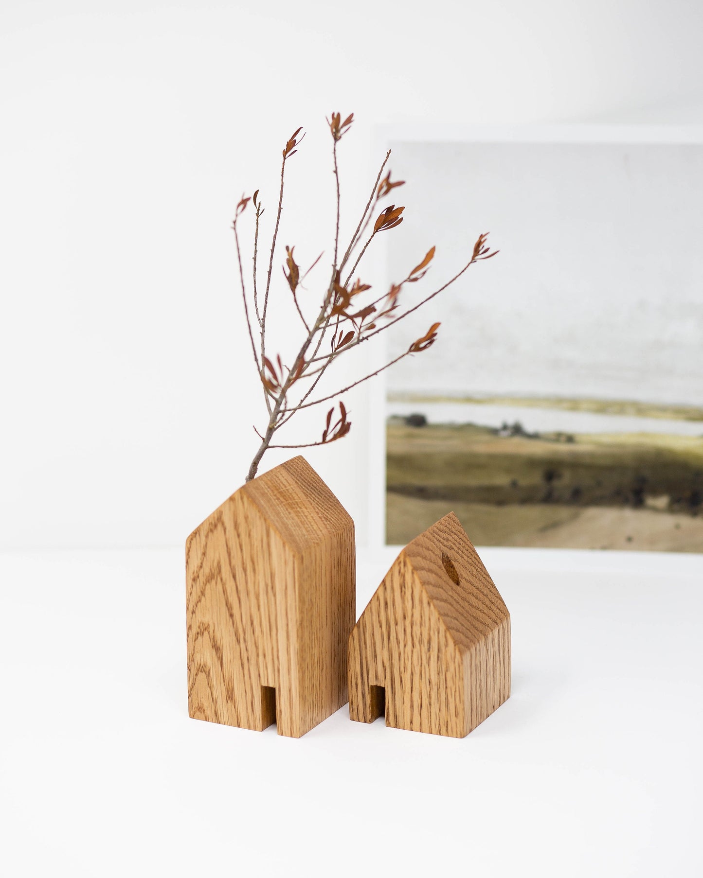 Oak Dry Bud Vase Set