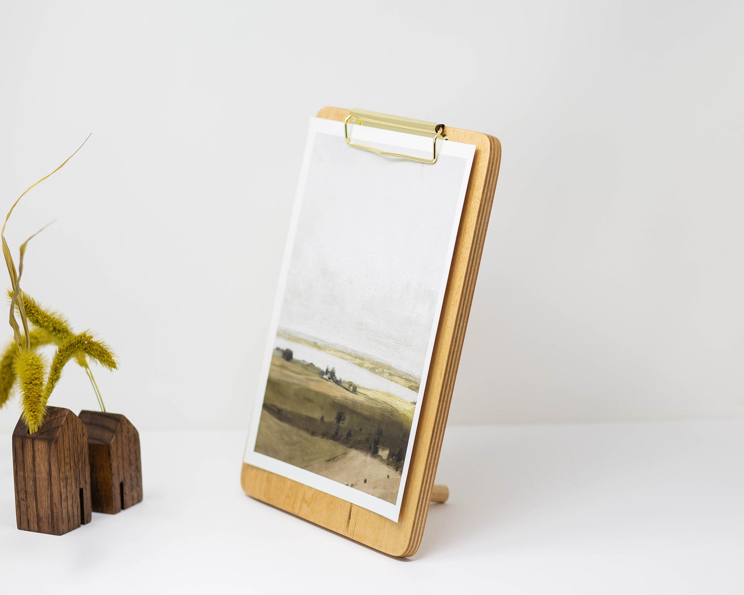 Standalone Wooden Clipboard