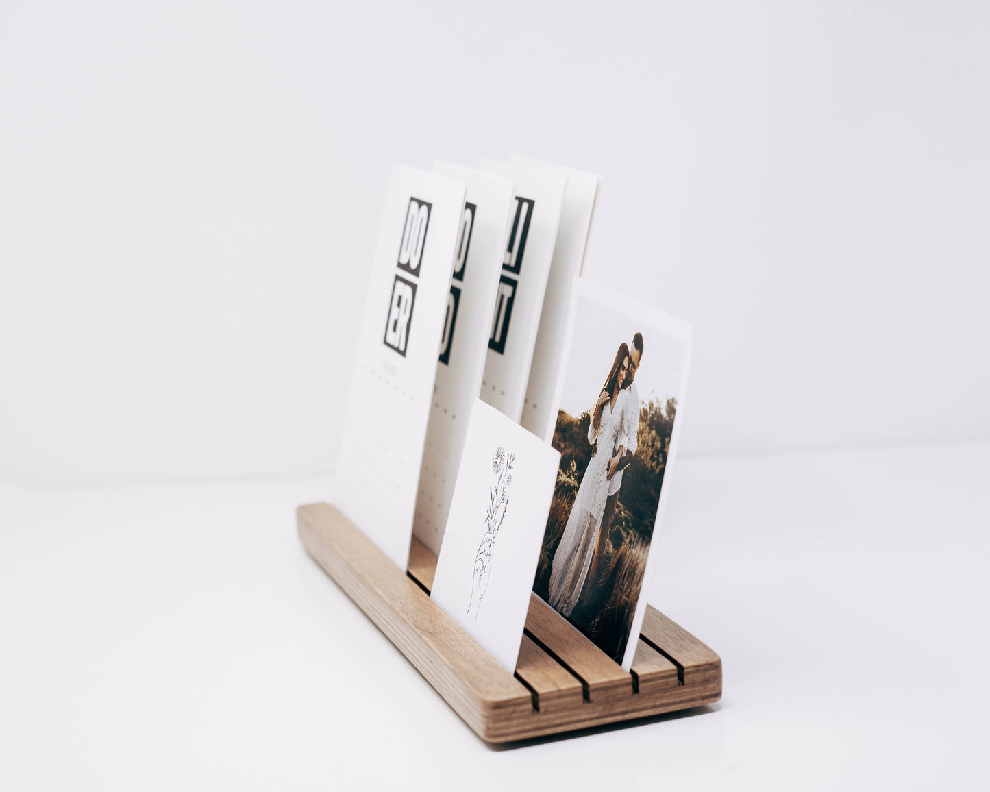 Wood Photo and Card Holder