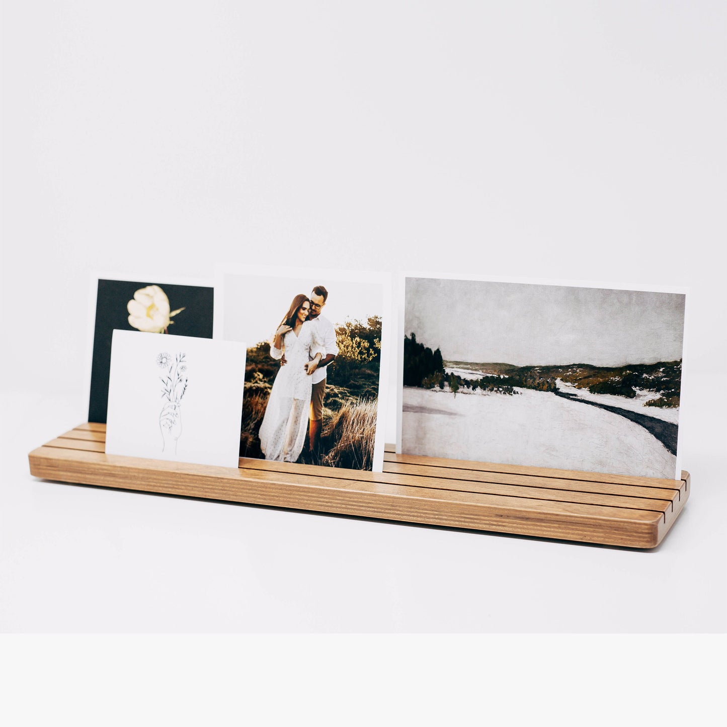 Wood Photo and Card Holder