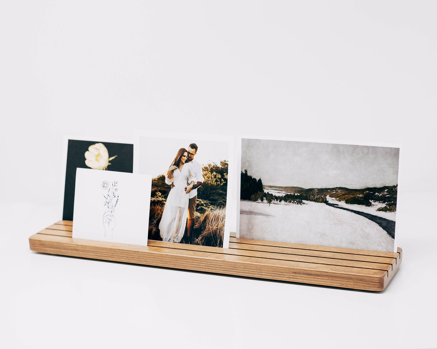 Wood Photo and Card Holder