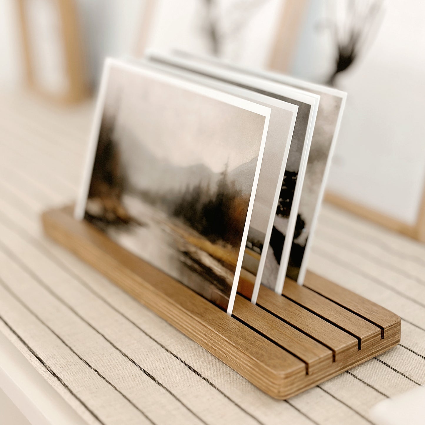 Wood Photo and Card Holder